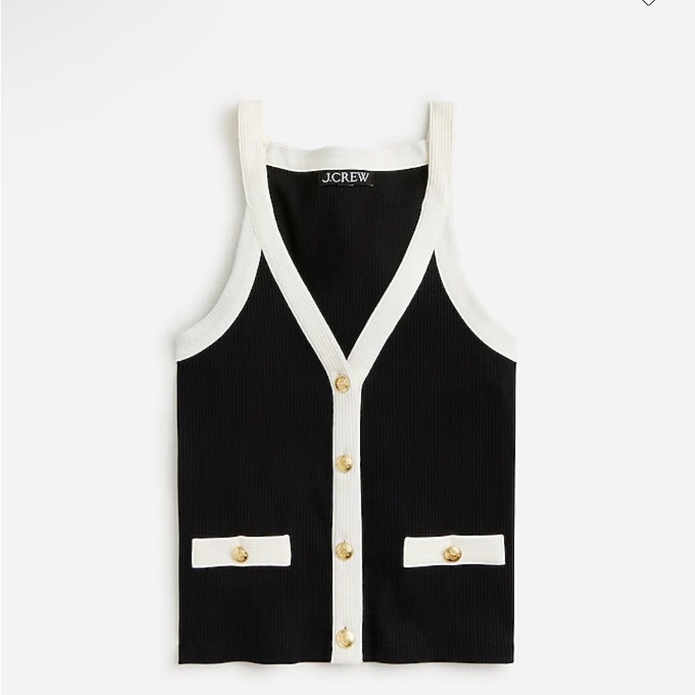 Nwt Jcrew Vintage rib lady tank top size large